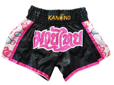 Pantaloncini Thai Boxe Kanong : KNS-501-Nero