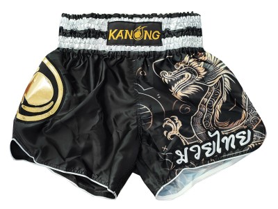 Pantaloncini Thai Boxe Kanong : KNS-505-Nero