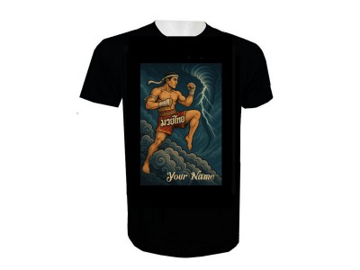 Maglietta Muay Thai con Nome Personalizzato : KNTSHCUST-027