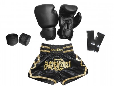 Set da Kickboxing per Bambino : 121-Nero