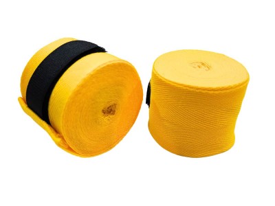 Fasce da Muay Thai Boxe Kanong (Elastiche) : Giallo
