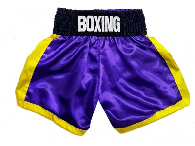 Pantaloncini boxe personalizzati : KNBXCUST-2050-Viola e