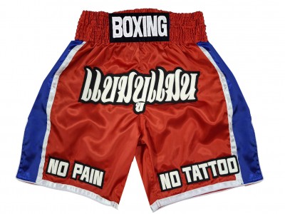 Pantaloncini boxe personalizzati : KNBXCUST-2051-Rosso