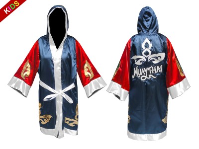 Vestaglia da boxe Kanong per Bambino : KNFIRKID-143-Rosso-Blu navy