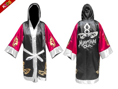 Vestaglia da boxe Kanong per Bambino : KNFIRKID-143-Rosa-Nero