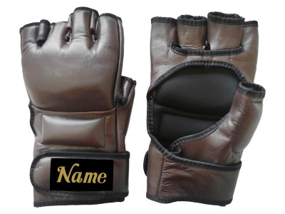 Guanti MMA personalizzati : KNGCUST-MMA-Marrone