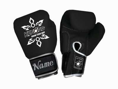 Guanti Muay Thai in vera pelle personalizzati : KNGCUST-R-426