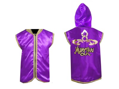 Felpe con cappuccio Muay Thai : KNHOD-121-Viola