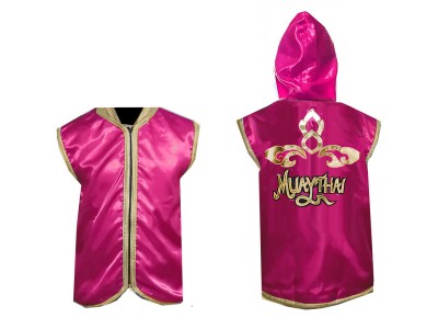 Felpe con cappuccio Muay Thai : KNHOD-121-Rosa