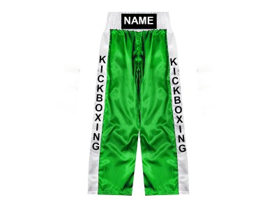 Pantaloni da kickboxing personalizzati : KNPANTS-001-Verde