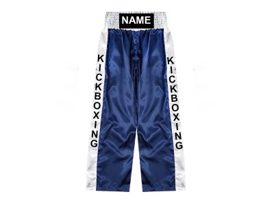 Pantaloni da kickboxing personalizzati : KNPANTS-001-Blu navy