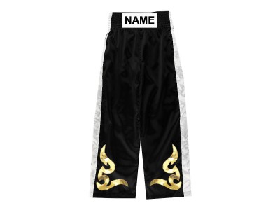 Pantaloni da kickboxing personalizzati : KNPANTS-002-Nero