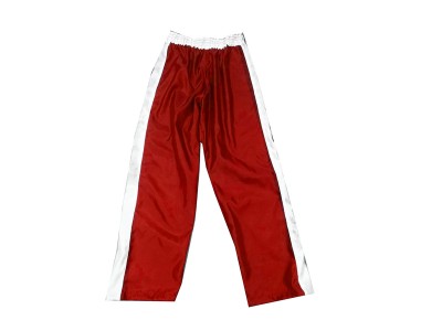 Pantaloni da kickboxing personalizzati : KNPANTS-004-Retro-Rosso