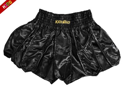 Pantaloncini Kick boxing Bambino KANONG : KNS-139-Nero-K