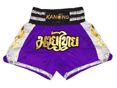 Pantaloncini Thai Boxe Kanong : KNS-141-Viola