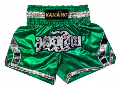 Pantaloncini Thai Boxe Kanong : KNS-144-Verde