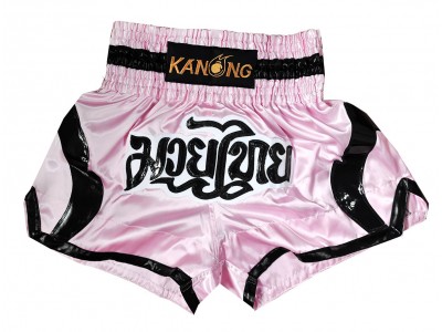 Pantaloncini Thai Boxe Kanong : KNS-144-Rosa