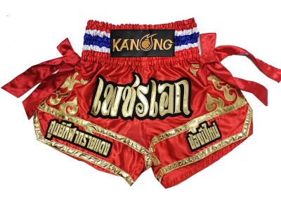Pantaloncini Kick boxing personalizzati : KNSCU ST-1266-Rosso