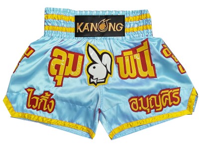 Pantaloncini Kick boxing personalizzati : KNSCUST-1273-Azzurro