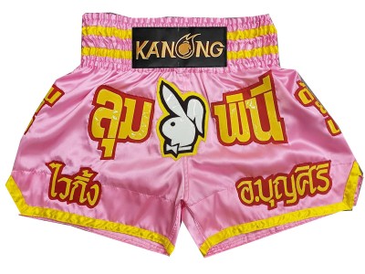 Pantaloncini Kick boxing personalizzati : KNSCUST-1273-Rosa