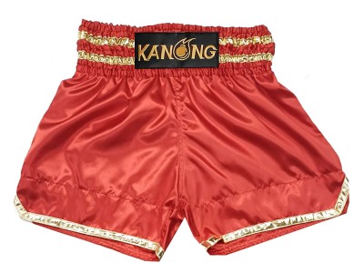 Pantaloncini Kick boxing personalizzati : KNSCUST-1278-Rosso
