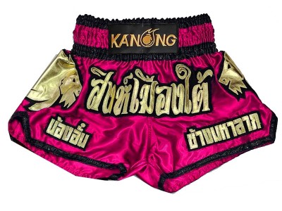 Pantaloncini Muay Thai personalizzati : KNSCUST-1280-Rosa