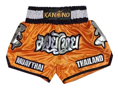 Pantaloncini Muay Thai personalizzati : KNSCUST-1293-Arancione