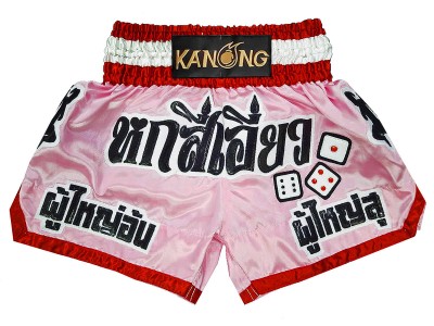 Pantaloncini Muay Thai personalizzati : KNSCUST-1299-Rosa