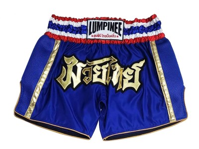 Pantaloncini Thai Kick Boxe Lumpinee : LUMRTO-006-Blu