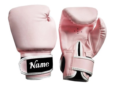 Guanti Muay Thai personalizzati per bambini : KNGCUST-KIDS-438 Rosa