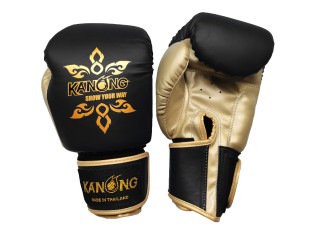 Guantoni Muay Thai Kanong : Thai Power Nero/Oro