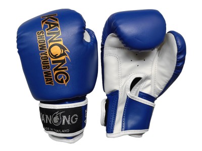 Guantoni da Kick boxing per Bambino Kanong : Blu