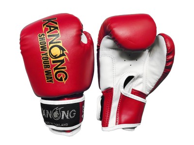 Guantoni da Thai boxe per Bambino Kanong : Rosso