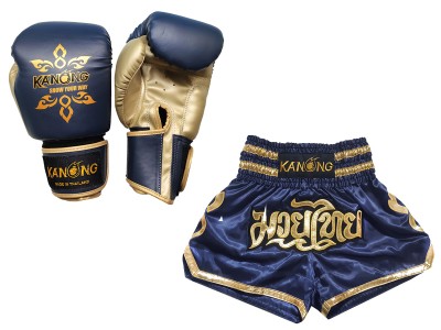 Guantoni Thai boxe e pantaloncini da Muay Thai : Set-121-Marina