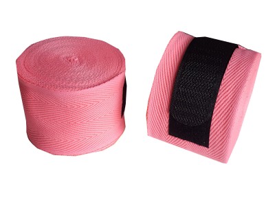 Fasce Muay Thai Boxe Kanong (Elastiche) : Rosa