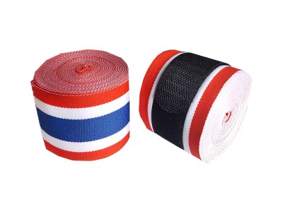 Fasce Muay Thai Boxe Kanong (Elastiche) per Bambino : Bandiera thailandese