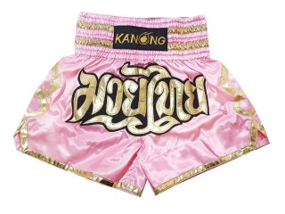 Pantaloncini Thai Boxe Kanong : KNS-121-Rosa