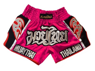 Pantaloncini Retro Muay Thai Donna Kanong : KNSRTO-207-Rosa