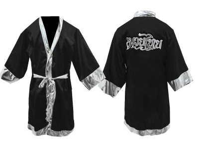 Vestaglia da Boxe Muay Thai Boxe Kanong : KNFIR-125-Nero