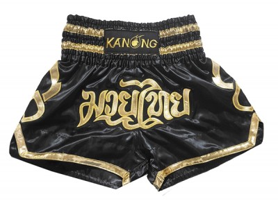 Pantaloncini Thai Boxe KANONG : KNS-121-Nero