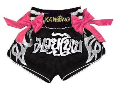 Pantaloncini Thai Boxe KANONG : KNS-127-Nero