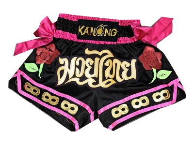 Pantaloncini Thai Boxe KANONG : KNS-129-Nero