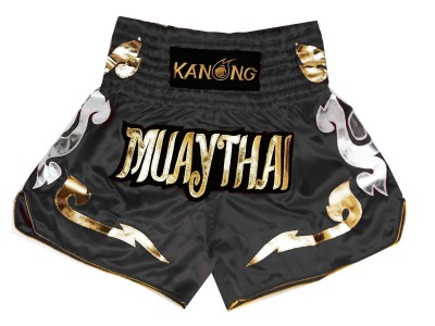 Pantaloncini Thai Boxe Kanong : KNS-126-Nero