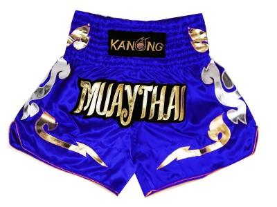 Pantaloncini Thai Boxe Kanong : KNS-126-Blu