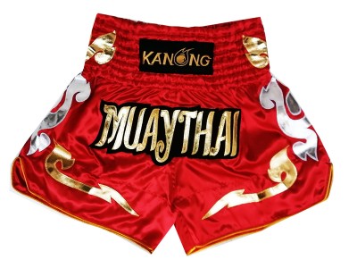 Pantaloncini Thai Boxe Kanong : KNS-126-Rosso