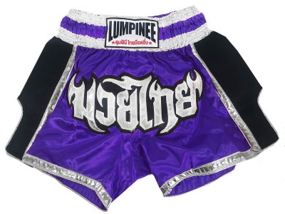 Pantaloncini Thai Kick Boxe Lumpinee : LUM-023-Viola