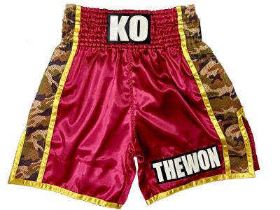 Pantaloncini da boxe personalizzati con il nome : KNBXCUST-2066