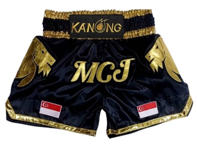Pantaloncini da Muay Thai personalizzati con nome : KNSCUST-1329
