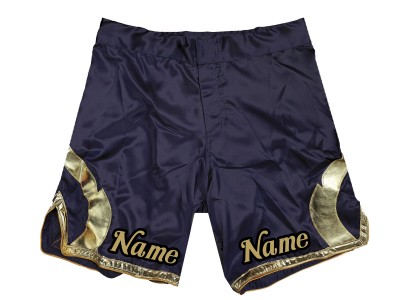 Personalizza i pantaloncini MMA aggiungi nome o logo: Navy