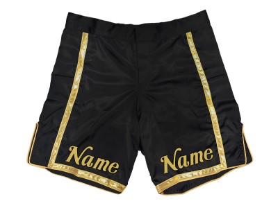 Pantaloncini MMA personalizzati : Nero-Oro